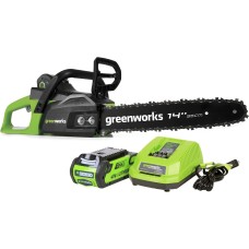 Аккумуляторная бесщеточная цепная пила Greenworks GD40CS15K4 40V с АКБ 4 А*ч и ЗУ 2005707UB