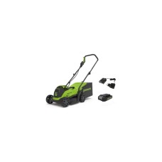 Аккумуляторная газонокосилка GreenWorks GD24LM33, 24V, 33 см, бесщеточная, с 1хАКБ 4Ач и ЗУ 2516107UB