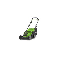 Аккумуляторная газонокосилка GreenWorks G24X2LM41, 2х24V, 41 см, с 2хАКБ 4Ач и ЗУ 2512607UD