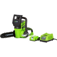 Аккумуляторная цепная пила Greenworks G24CS25K2 24V 2000007VA