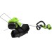 Триммер аккумуляторный GreenWorks GD40LT, 40V, 38 см, с 1хАКБ 4 Ач и ЗУ () 2112207USB4