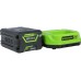 Бесщеточный аккумуляторный снегоуборщик GreenWorks GD60SS, 60V, 30 см, с АКБ 4 А*ч и ЗУ 2602607UB