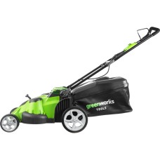 Газонокосилка аккумуляторная GreenWorks G40LM49DB TwinForce, 40V, 49 см, c 1хАКБ 4 Ач c USB и ЗУ 2500207USB4