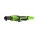 Гайковерт-трещотка аккумуляторный GreenWorks GD24RW, 24В, б/щет, 0-250 об/мин, 1/2DR, 80Нм, 70 мм, без АКБ и ЗУ, сумка 3804007