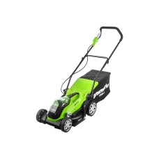 Газонокосилка аккумуляторная GreenWorks G40LM35 40V, 35 см, c 1хАКБ 2 Ач c USB и ЗУ 2501907USB2