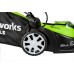 Газонокосилка аккумуляторная GreenWorks G40LM35 40V, 35 см, c 1хАКБ 2 Ач c USB и ЗУ 2501907USB2
