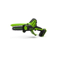 Цепная аккумуляторная мини пила GreenWorks GD24CSMNX, 24V, 15 см, бесщеточная, без АКБ и ЗУ 2008707
