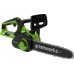 Цепная пила аккумуляторная GreenWorks G40CS30II 40V, 30 см, с 1xАКБ 2Ач c USB и ЗУ 2007807USB2